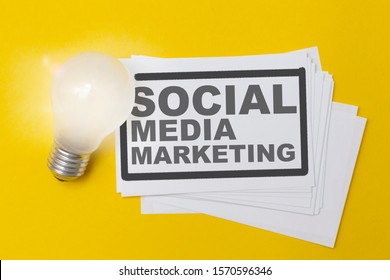 Social Media Marketing Concept. Digital Creation Of Content Concept.