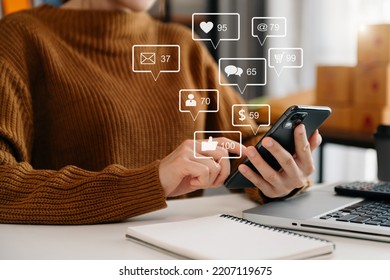 Social media and Marketing virtual icons screen concept.close up of businesswoman typing keyboard tablet with laptop and smart phone
 - Powered by Shutterstock