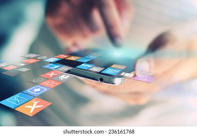 Social media,social network concept. - Shutterstock ID 236161768