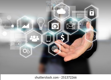 Social media,social network concept.