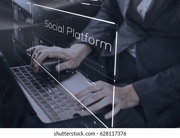 Social Platform Internet Content Graphic