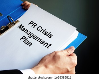 Social Or PR Crisis Management Plan For Businessman.