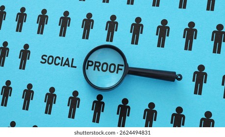 Social Proof is shown using a text. Fact or fake. Choice between falsehood and truth