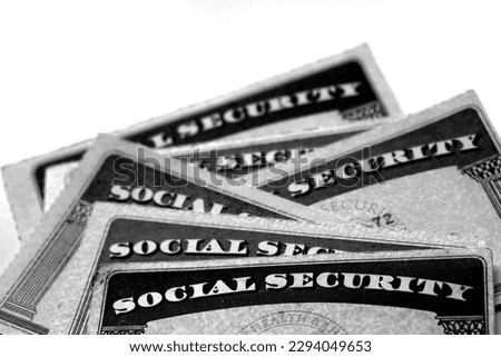 Social Security Cards for identification and retirment USA