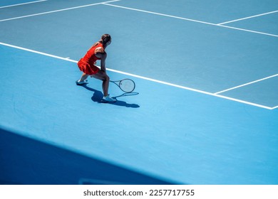 Social tennis players hitting tennis balls on a tennis court. Playing tennis for fitness. Professional athlete playing social sport - Powered by Shutterstock