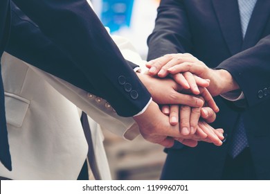 Social work corporate company concept appreciation team trustworthy honor business valuable for responsible collaboration honesty teamwork. Dealing Business Motivated Honest Businessman Teamwork - Shutterstock ID 1199960701