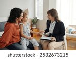 Social Worker Visiting To Single Mom At Home