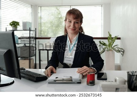 Social Worker Working With Documents