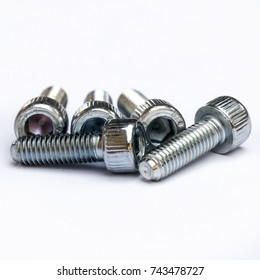 Socket Cap Scews on white background