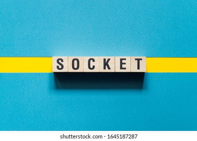 Socket word concept on cubes