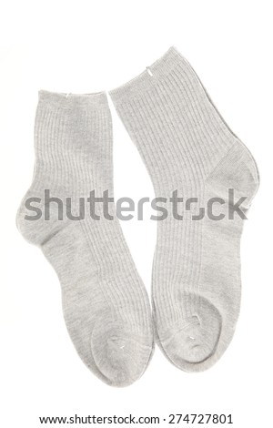 
Socks on a white background