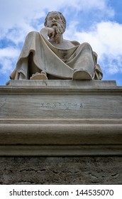 Socrates Statue In Athens, Greece