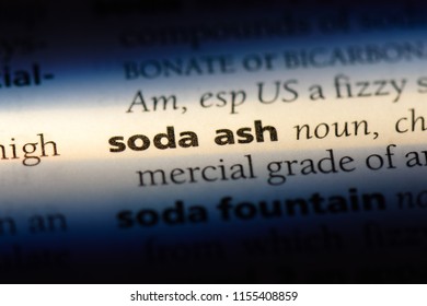 Soda Ash Word In A Dictionary. Soda Ash Concept.