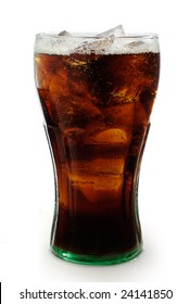 Soda In A Glass With Clipping Path