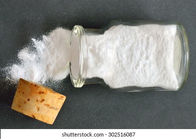 Sodium Bicarbonate In A Glass Jar