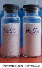 Sodium Silicate And Sodium Carbonate, Substances Used In Glass Production.