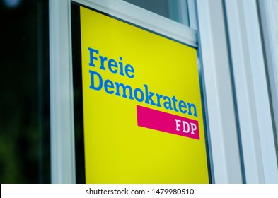 Soest, Germany - August 3, 2019: Free Democratic Party (German: Freie Demokratische Partei, FDP) Logo.