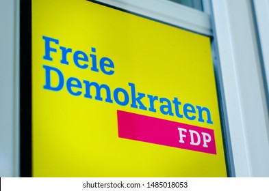 Soest, Germany - August 3, 2019: Free Democratic Party (German: Freie Demokratische Partei, FDP) Logo.