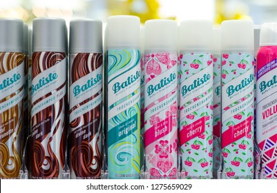 Soest, Germany - January 3, 2019: Batiste Dry Shampoo for sale in the shop.