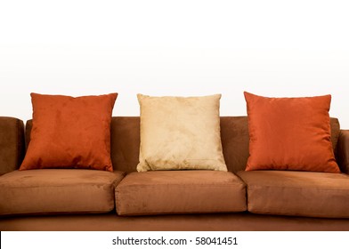 Sofa close up with copy space