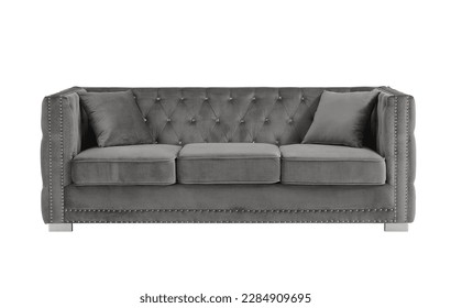 El sofá aislado en