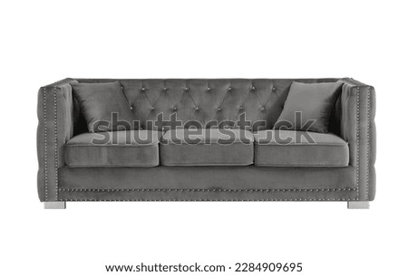 The sofa isolated on the white background