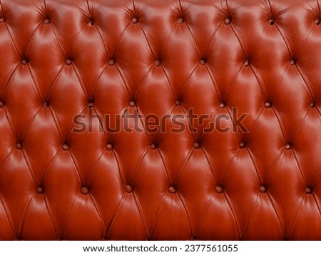 sofa with red leather texture.