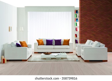 Sofa Set In The Interior