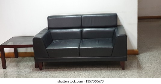 sofa and table in the office