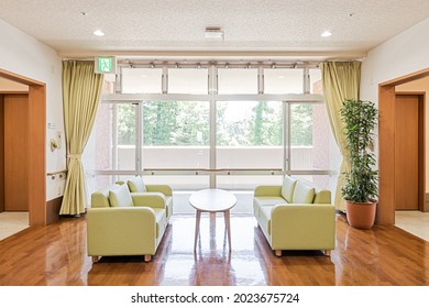 Sofas and tables in long-term care facilities