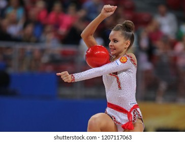 Sofia, Bulgaria - 09/12/2018:
36th FIG Rhythmic Gymnastics World Championships Sofia (BUL)
DINA AVERINA (RUS)