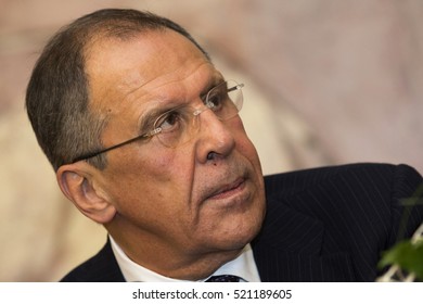 Sofia, Bulgaria - July 7, 2014: Russian Foreign Minister Sergey Lavrov