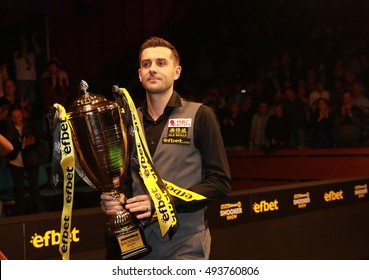 Sofia, Bulgaria - September 30: Mark Selby Of England Participates In Snooker Show The Eleven 30 Series 2016 Against Ronnie Oâ??Sullivan In Hall Universiade, Sofia