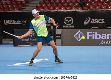 SOFIA - NOVEMBER 12.2020: John Millman (AUS) Plays At The ATP Sofia Open Tournament In Sofia, Bulgaria On November 03-14, 2020