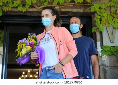 Sofia, September 11, 2020. Bulgarian Tennis Player Tsvetana Pironkova Returned To Bulgaria After Participating In The US OPEN Tournament In The USA