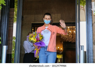 Sofia, September 11, 2020. Bulgarian Tennis Player Tsvetana Pironkova Returned To Bulgaria After Participating In The US OPEN Tournament In The USA