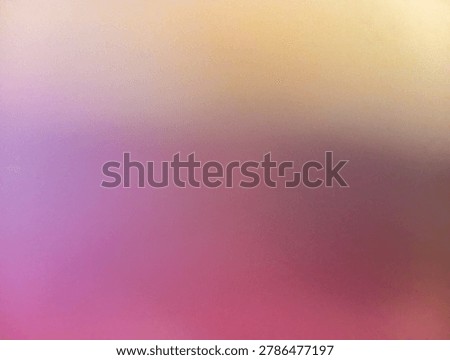 a soft, abstract color gradient with a subtle, grainy texture (noise effect). The color palette transitions beautifully from top to bottom. In the upper right corner, there is a warm, pale yellow and soft gold that gently blends into a delicate, hazy lavender in the upper left. As the gradient moves downward, the hues deepen into rich, muted shades of mauve and dusty rose. Finally, the bottom section is anchored by vibrant, warm tones of deep pink, fuchsia, and magenta. The overall blend creates a smooth, atmospheric effect reminiscent of a hazy sunset or frosted glass.