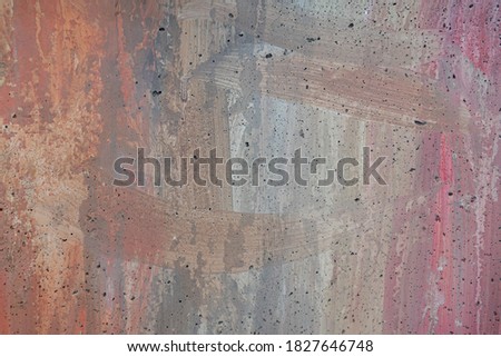 Soft and beautiful colors textured real wall background with brush strokes