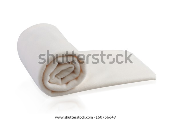 Soft Blanket Isolated On White Background Stock Photo 160756649 ...