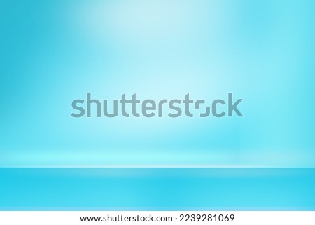 Soft blue background products display studio background for cosmetics and other products