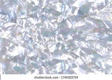 Soft Blue Mother Of Pearl Texture In Faceted Pattern