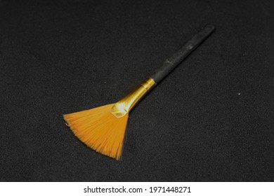 Soft Bristle Brush On Black Background Isolated