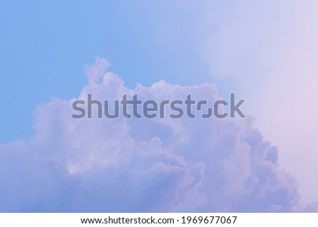A soft cloud background with a pastel color