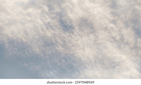 Soft Cloud Scape on Sky Background