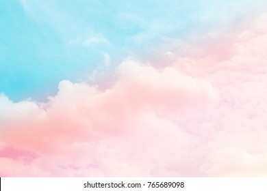 soft cloud   sky and pastel gradient color for background backdrop