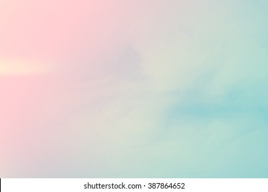 Soft cloudy is gradient pastel  Abstract sky background in sweet color 