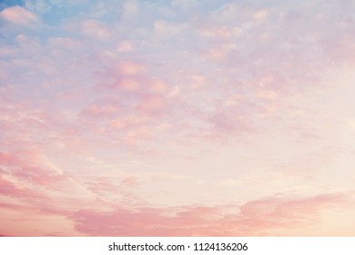 Soft cloudy is gradient pastel,Abstract sky background in sweet color.	