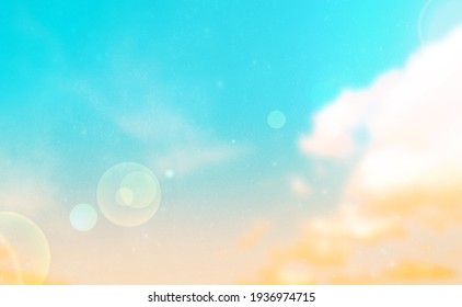 Soft cloudy is gradient pastel,Abstract sky background in sweet color.
Summer Holiday Concept: Abstract Blurred Light Beach with Autumn Sky Sky Background