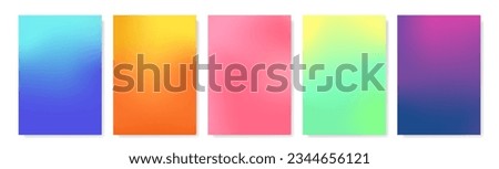 Soft color gradient. Can be used for design backgrounds. Vivid color gradient. 5 assorted colors.