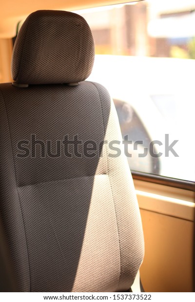 Soft\
and comfortable passenger car seats.selective\
focus